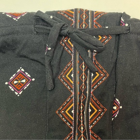 Colleen Lopez Off The Shoulder Oversized Patterned Black Red Peplum Top XS New! - Picture 10 of 12